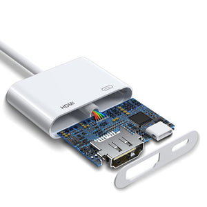 Joyroom S-H141 Lightning (male) - HDMI FullHD 1080p 60Hz (female) / Lightning (female) adapter - white