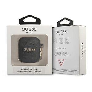 Guess GUA2SGGEK AirPods cover black/black Silicone Glitter