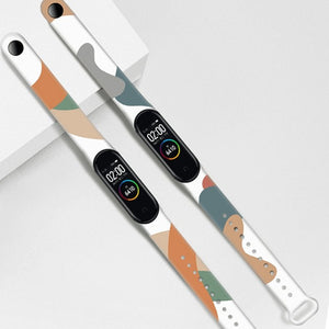 Strap Moro band for Xiaomi Mi Band 3 / 4 silicone strap watch bracelet pattern 7