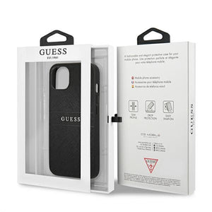 Guess Saffiano Strap Case for iPhone 13 mini 5.4" - Black