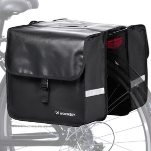 Wozinsky Double Bike Pannier for Trunk 28L Black (WBB34BK)