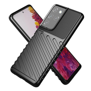 Thunder Case flexible armored cover for Samsung Galaxy S22 Ultra black