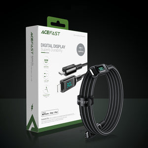 Acefast C6-03 Black USB-C - USB-C PD QC cable 100W 5A 480Mb/s 2m - black