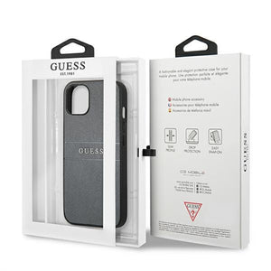 Guess GUHCP13SPSASBGR iPhone 13 mini 5.4" grey/grey Saffiano Strap
