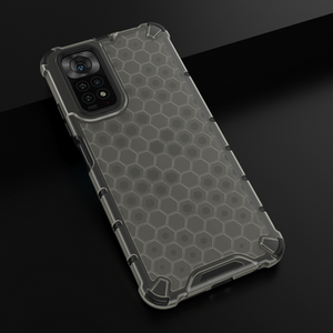 Honeycomb case armored cover with a gel frame for Xiaomi Redmi Note 11S / Note 11 black