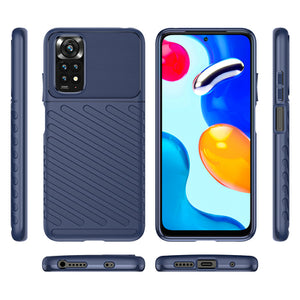 Thunder Case Flexible Armored Cover Sleeve for Xiaomi Redmi Note 11 Pro 5G / 11 Pro blue