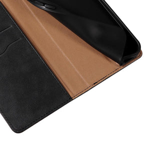 Magnet Strap Case Case for Samsung Galaxy S22 Ultra Pouch Wallet + Mini Lanyard Pendant Black