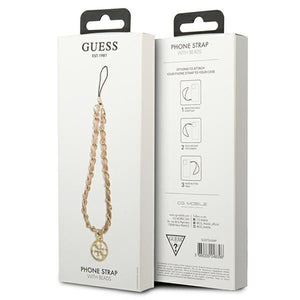 Guess pendant GUTSAS4P Phone Strap pink/pink Chain Metal 4G Charm
