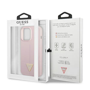 Guess GUHCP13XSLTGU iPhone 13 Pro Max 6.7" purple/purple hardcase Silicone Triangle