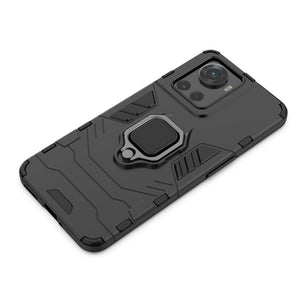 Ring Armor armored hybrid case cover + magnetic holder for OnePlus Ace black