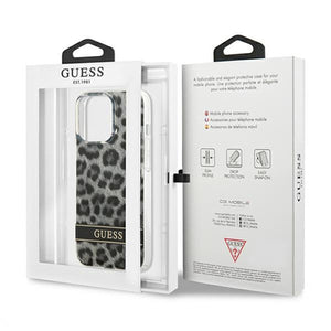 Guess GUHCP13LHSLEOK iPhone 13 Pro / 13 6.1" grey/grey hardcase Leopard