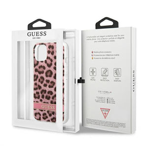 Guess GUHCP13SHSLEOP iPhone 13 mini 5.4" pink/pink hardcase Leopard
