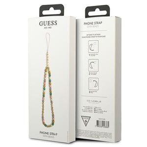 Guess pendant GUSTFLWP Phone Strap pink/pink Heishi Beads