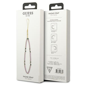 Guess pendant GUSTPEARU Phone Strap lilac/lilac Heishi Beads