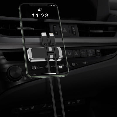 Wozinsky Magnetic Phone Holder with Cable Organizer (WMCDO-B1)