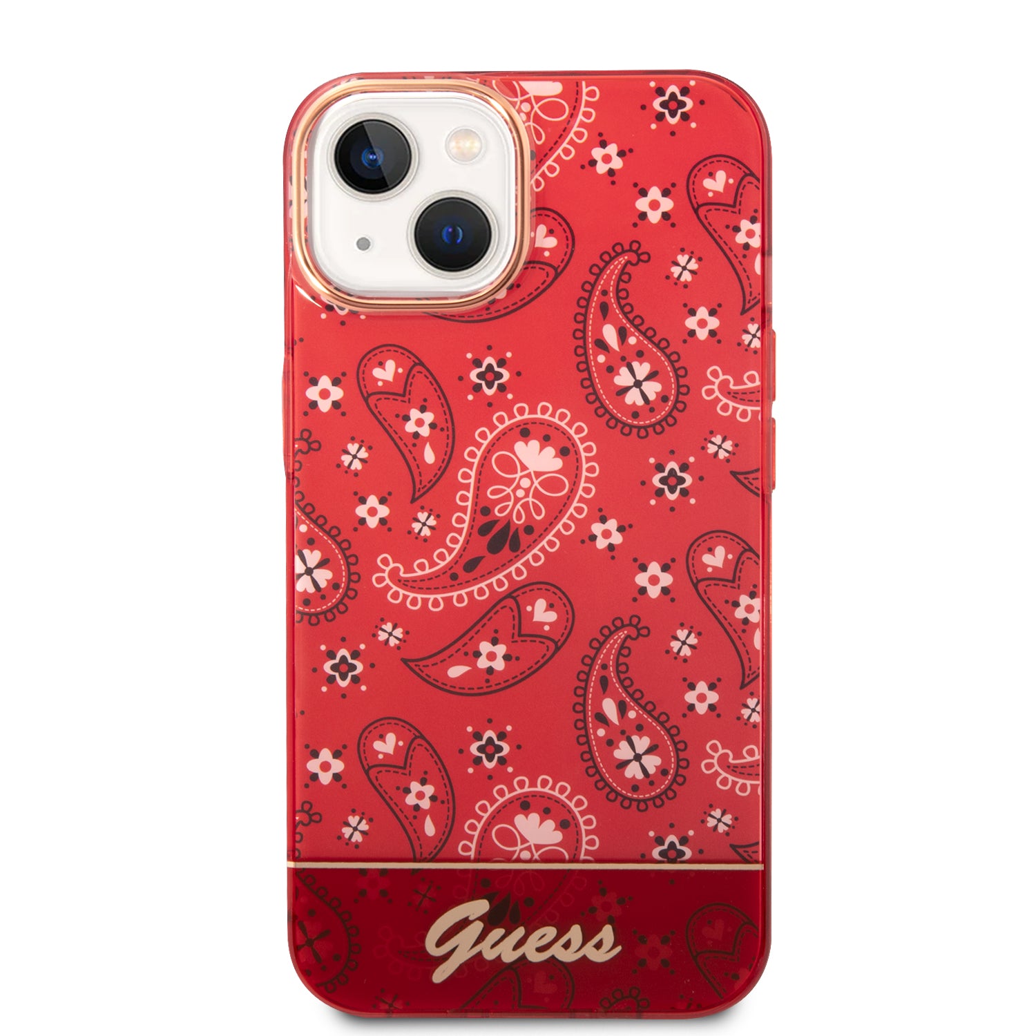 Guess GUHCP14SHGBNHR iPhone 14 6.1" red/red hardcase Bandana Paisley