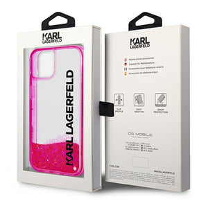 Karl Lagerfeld Liquid Glitter Elong Case for iPhone 14 6.1" - Pink