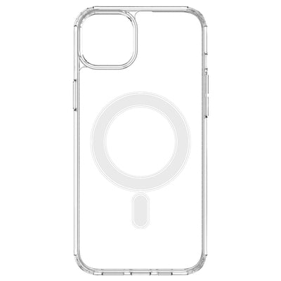 Clear Magnetic Case with MagSafe for iPhone 14 Plus with silver ring - transparent