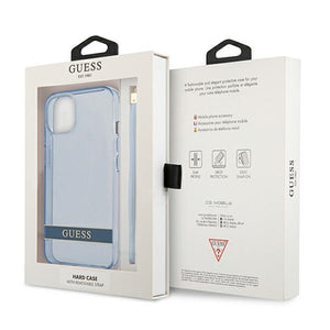 Guess GUHCP13MHTSGSB iPhone 13 6.1 "blue / blue hardcase Translucent Stap