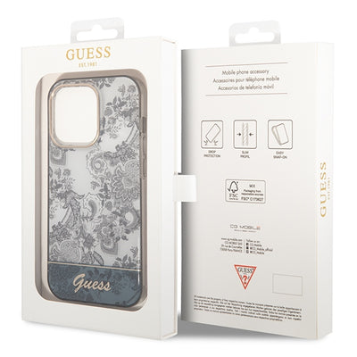 Guess GUHCP14LHGPLHG iPhone 14 Pro 6.1" grey/grey hardcase Porcelain Collection