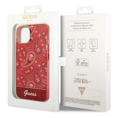 Guess GUHCP14MHGBNHR iPhone 14 Plus 6.7" red/red hardcase Bandana Paisley
