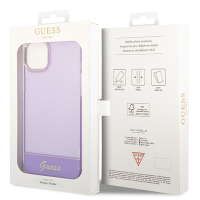 Guess GUHCP14MHGCOU iPhone 14 Plus 6.7 "violet / purple hardcase Translucent