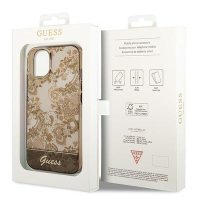 Guess GUHCP14MHGPLHC iPhone 14 Plus 6.7" ocher hardcase Porcelain Collection