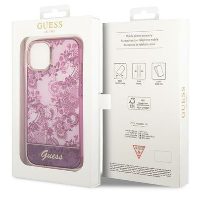 Guess GUHCP14MHGPLHF iPhone 14 Plus 6.7" fuchsia/fuschia hardcase Porcelain Collection