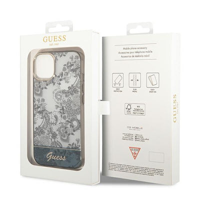 Guess GUHCP14MHGPLHG iPhone 14 Plus 6.7 "gray / gray hardcase Porcelain Collection