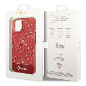 Guess GUHCP14SHGBNHR iPhone 14 6.1" red/red hardcase Bandana Paisley