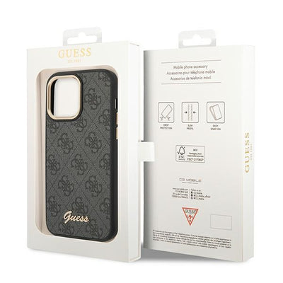 Guess GUHCP14XHG4SHK iPhone 14 Pro Max 6.7 "black / black hard case 4G Vintage Gold Logo