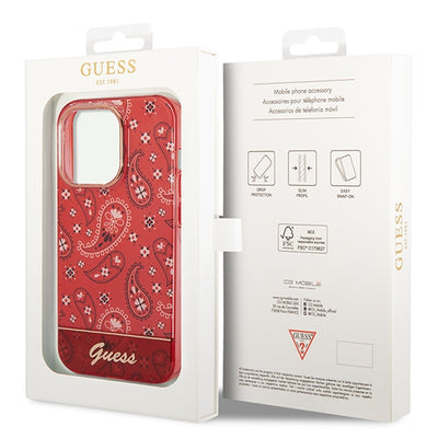 Guess GUHCP14XHGBNHR iPhone 14 Pro Max 6.7" red/red hardcase Bandana Paisley