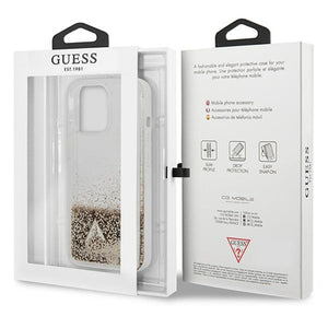 Guess GUOHCP14LGLHFLGO iPhone 14 Pro 6.1 "gold / gold hardcase Glitter Charms