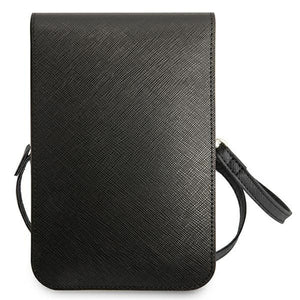 Guess Handbag GUWBSATMBK black / black Saffiano Triangle