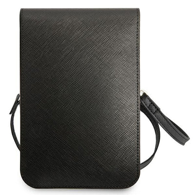 Guess Handbag GUWBSATMBK black / black Saffiano Triangle