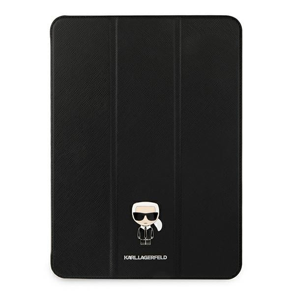 Karl Lagerfeld Saffiano Ikonic Karl Case for iPad 11" Pro 2021 - Black