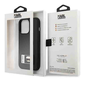 Karl Lagerfeld Ikonik Patch Case for iPhone 13 Pro / iPhone 13 - Black