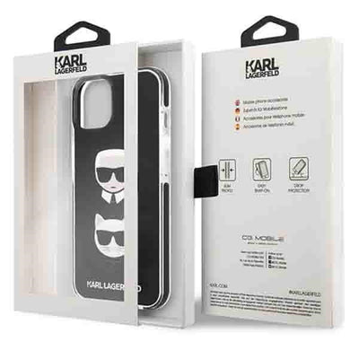 Karl Lagerfeld Karl&amp;Choupette Head Case for iPhone 13 - Black