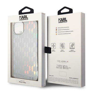 Karl Lagerfeld KLHCP14MLGMMSV3 iPhone 14 Plus 6.7 "hardcase silver / silver Monogram Iridescent
