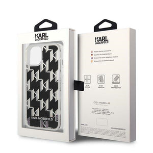 Karl Lagerfeld KLHCP14SLMNMK iPhone 14 6.1 "hardcase black / black Liquid Glitter Monogram