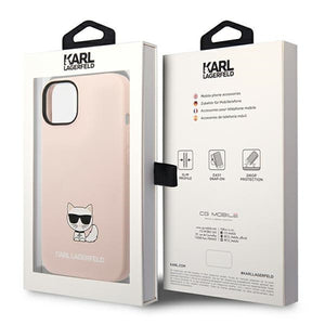 Karl Lagerfeld KLHCP14SSLCTPI iPhone 14 6.1 "hardcase light pink / light pink Silicone Choupette Body