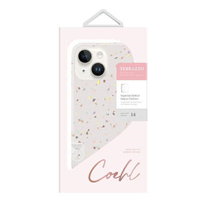 Uniq Coehl Terrazzo case for iPhone 14 Plus - sand