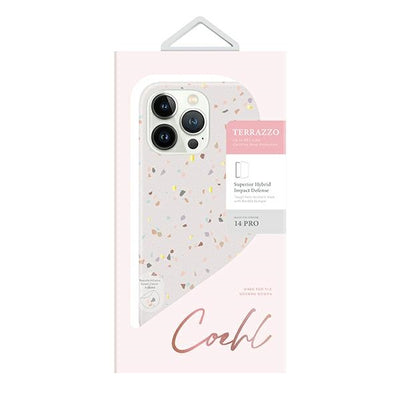 Uniq Coehl Terrazzo case for iPhone 14 Pro - sand