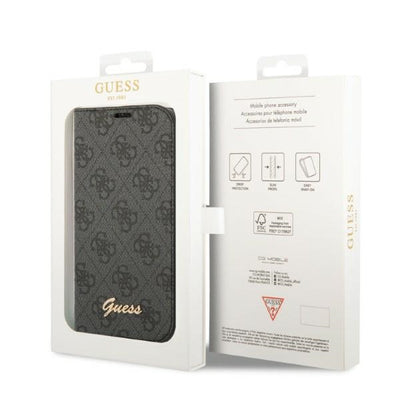 Guess GUBKP14LHG4SHK iPhone 14 Pro 6.1 "black / black book 4G Vintage Gold Logo