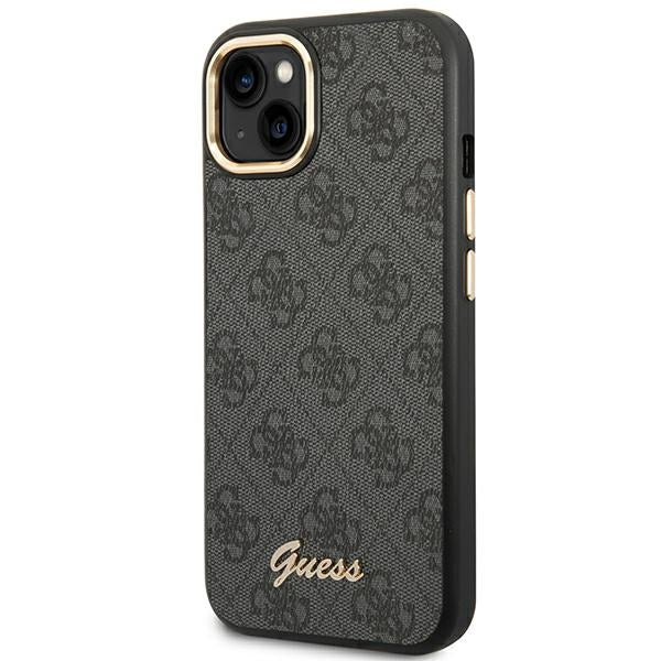 Guess GUHCP14SHG4SHK iPhone 14 6.1 "black / black hard case 4G Vintage Gold Logo