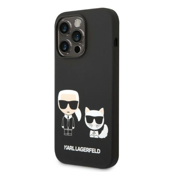 Karl Lagerfeld KLHMP14XSSKCK iPhone 14 Pro Max 6.7 "hardcase black / black Liquid Silicone Karl &amp; Choupette Magsafe