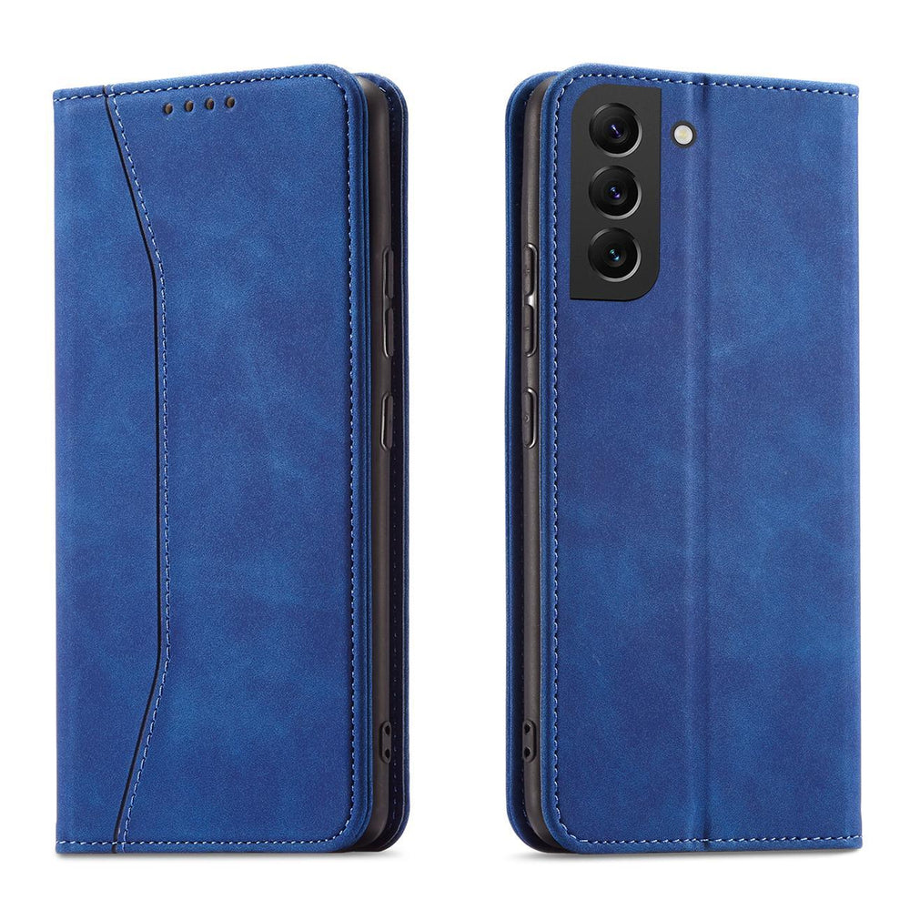 Magnet Fancy Case for Samsung Galaxy S23 Ultra Cover with Flip Wallet Stand Blue