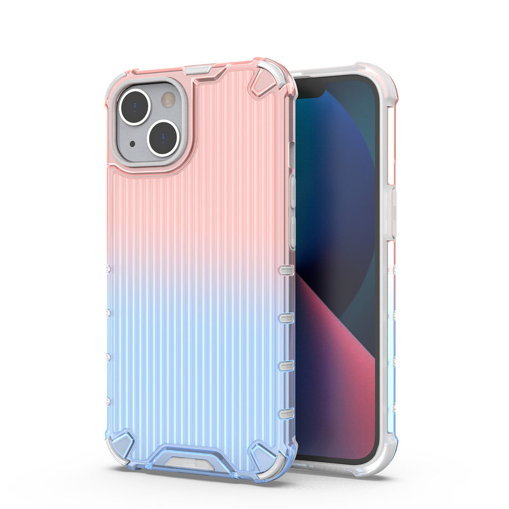 Ombre Protect Case for iPhone 13 pink and blue armored case