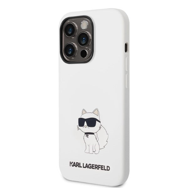 Karl Lagerfeld KLHCP14LSNCHBCH iPhone 14 Pro 6.1" hardcase white/white Silicone Choupette