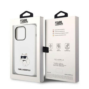 Karl Lagerfeld KLHCP14LSNCHBCH iPhone 14 Pro 6.1" hardcase white/white Silicone Choupette